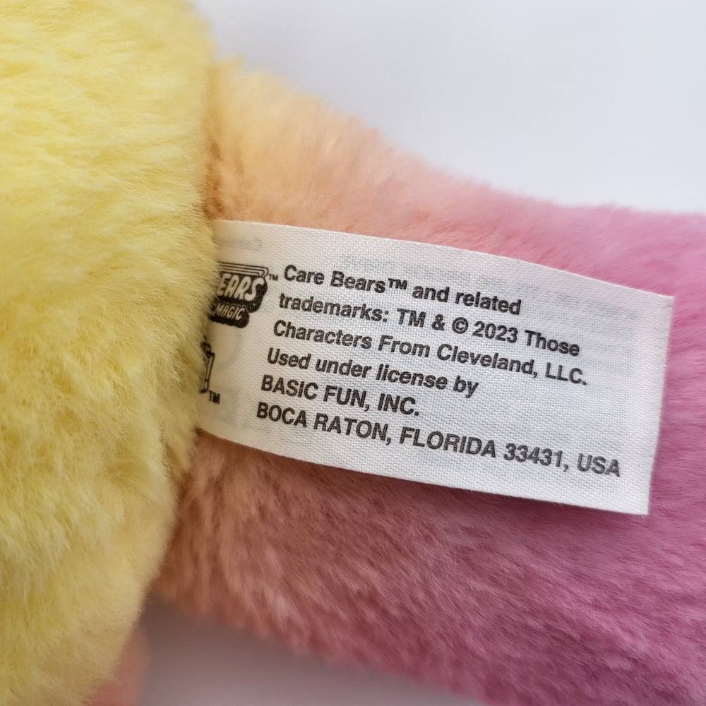 Care Bears Calming Heart Bear Plush 14" Butterfly Belly Stuffed Animal Basic Fun - Picture 9 of 10